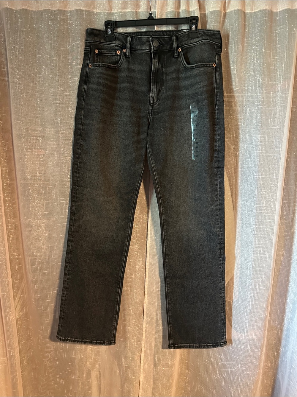 American Eagle Outfitters Men's Black Bootcut Jeans - Faded Black